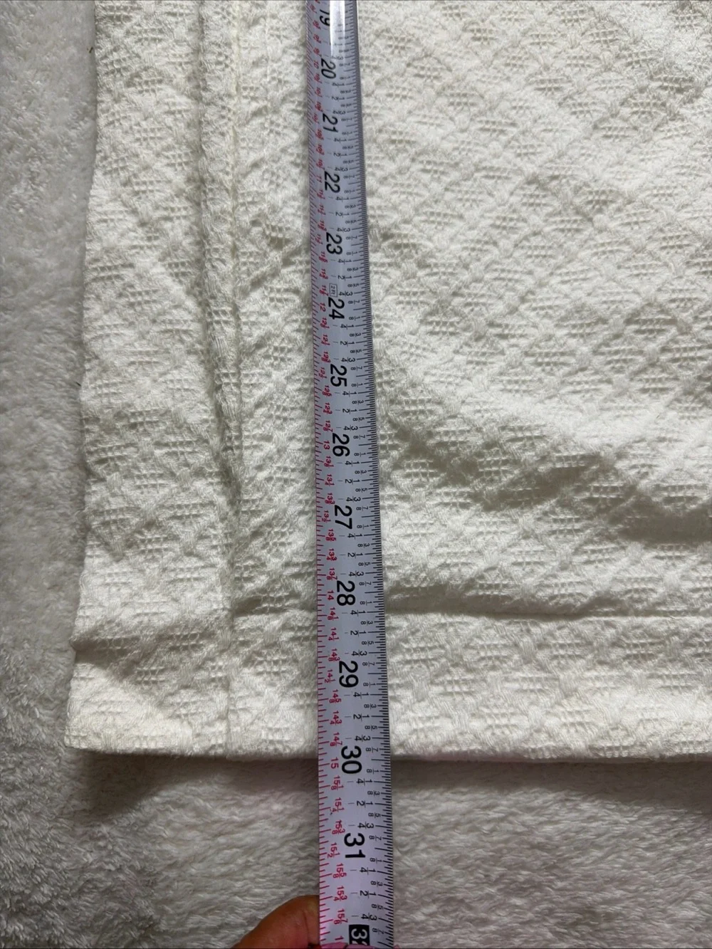 Docofil Euro Sham 30” x 30” Classic White Waffle Weave 100% Cotton pair